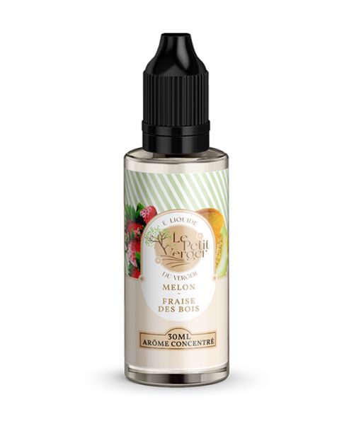 Eliquide Concentré Melon - Fraise des bois 30 ml Le petit verger